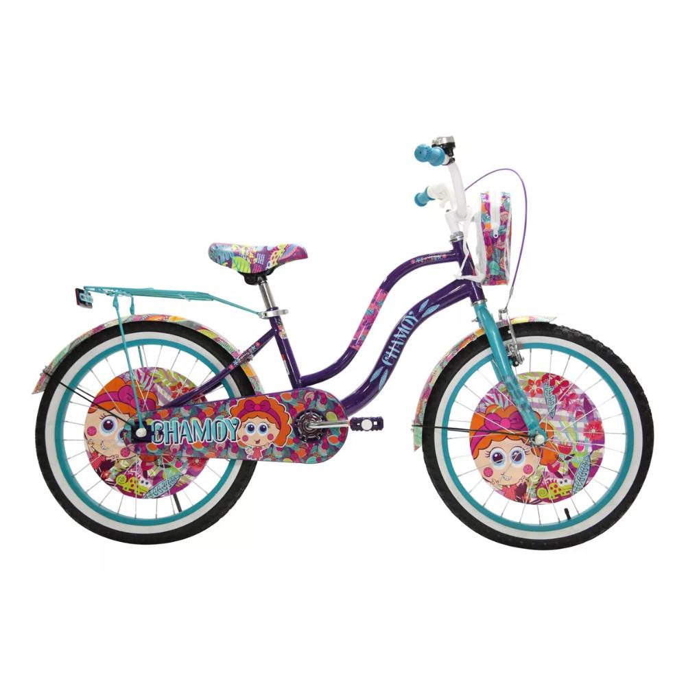 Bicicleta Distroller Chamoy Cross Acero R20 Niña Morada/aqua