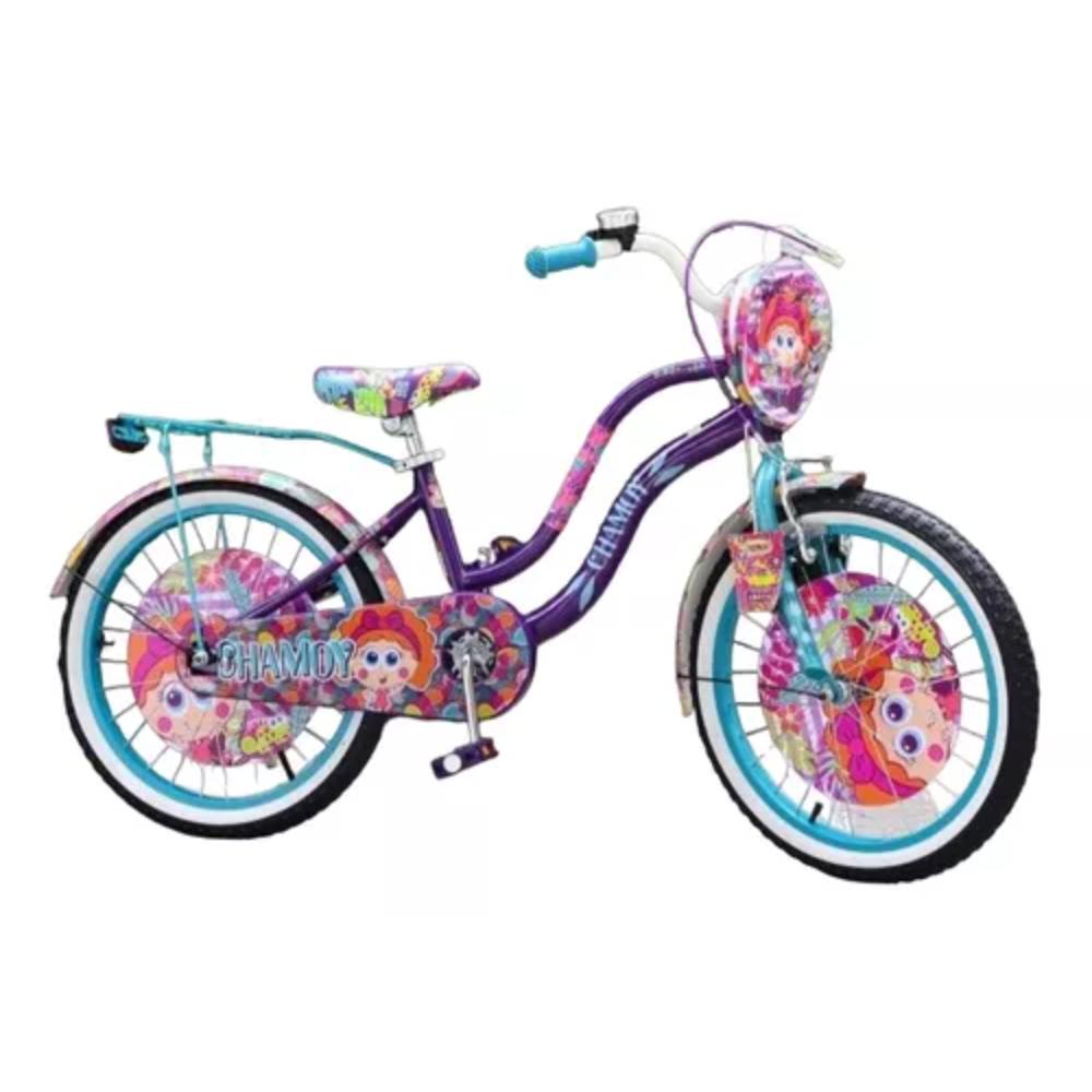 Foto 4 pulgar | Bicicleta Distroller Chamoy Cross Acero R20 Niña Morada/aqua