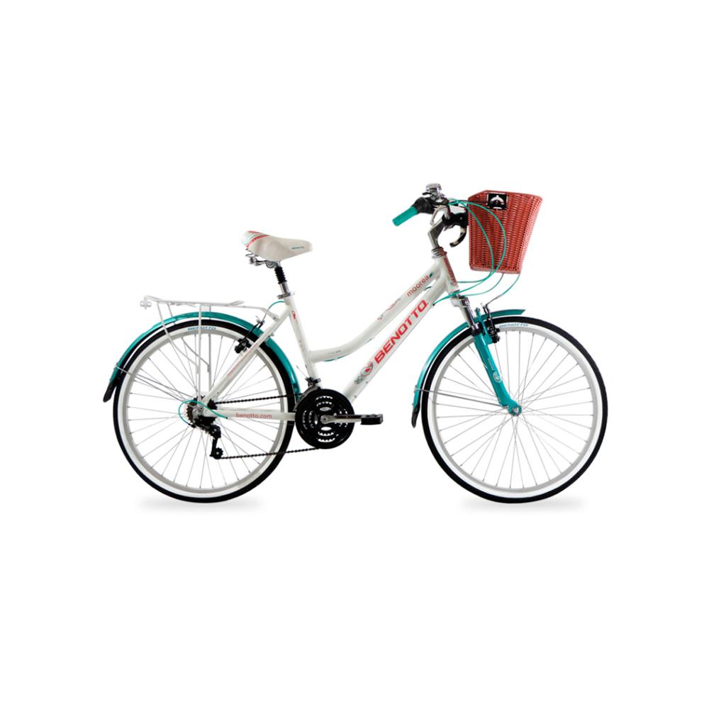 Bicicleta Benotto City Moorea R24 21v Sunrace Frenos V Aqua Or2421unbl