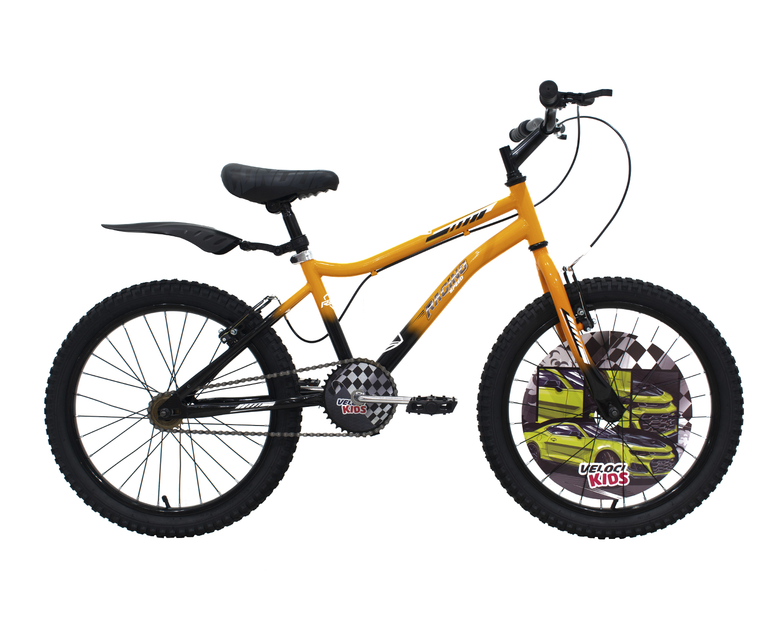 Bicicleta Veloci Racing Rodada 20 Naranja