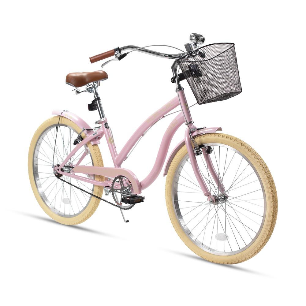 Foto 2 pulgar | Bicicleta Urbana  Retro Para Mujer Turbo Chic Chic R24 Rosa