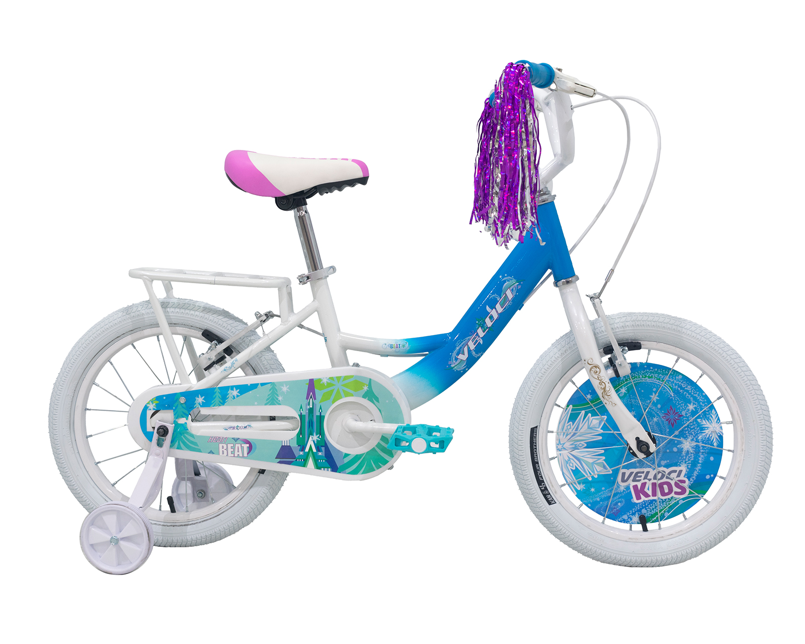 Bicicleta Veloci Heart Beat Rodada 16 Azul