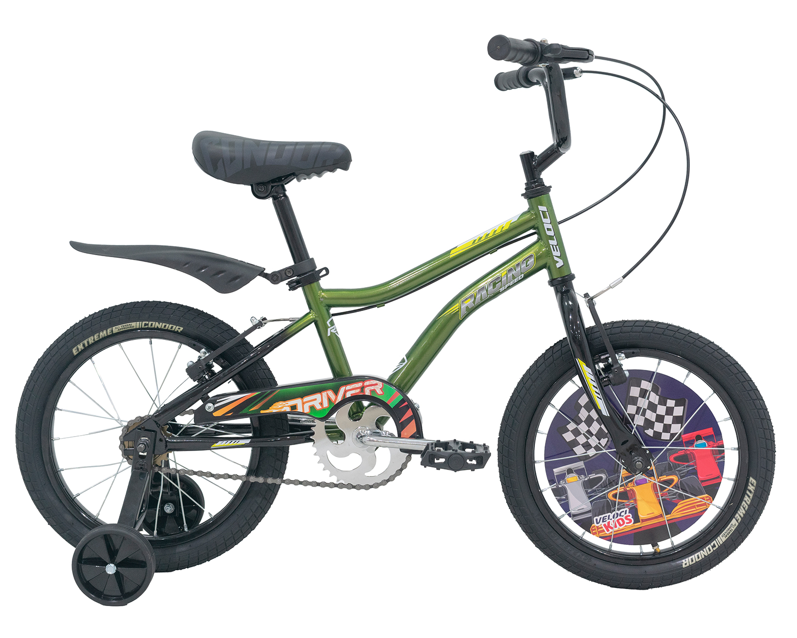 Bicicleta Veloci Racing Rodada 16 Verde