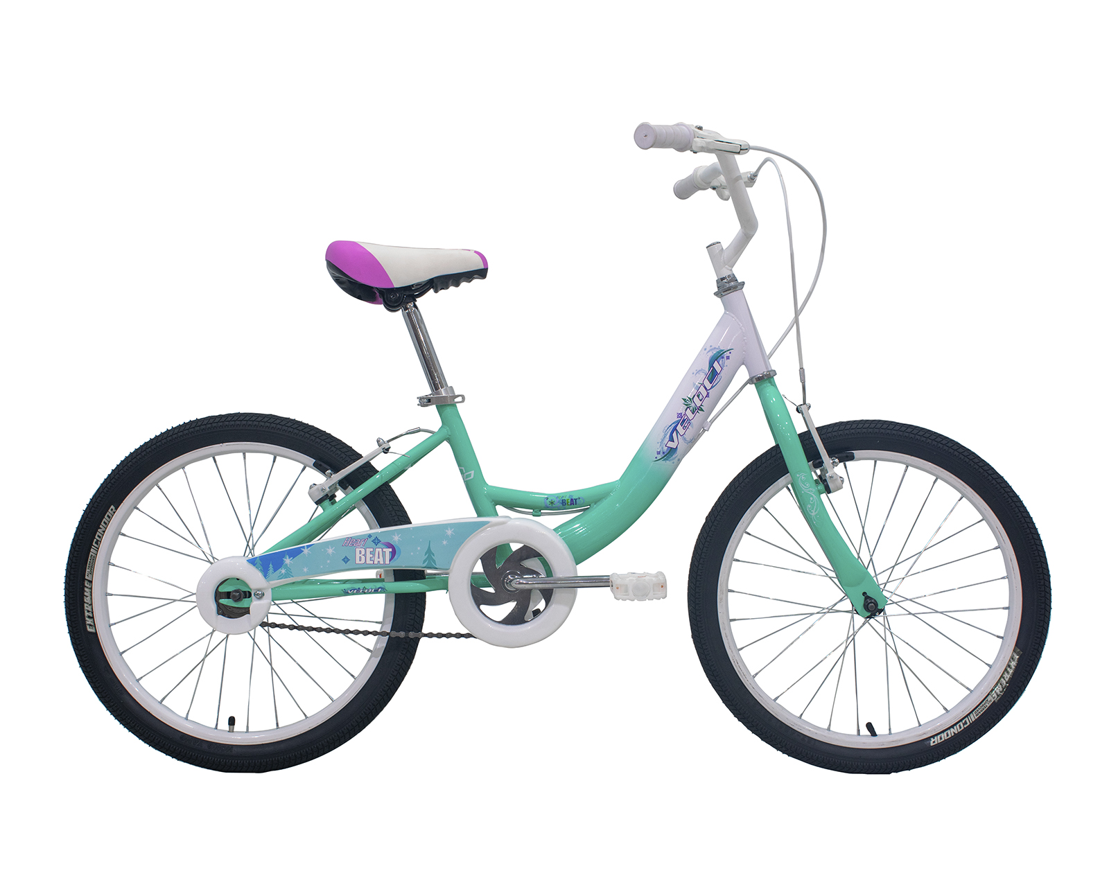 Bicicleta Veloci Heart Beat Rodada 20 Turqueza