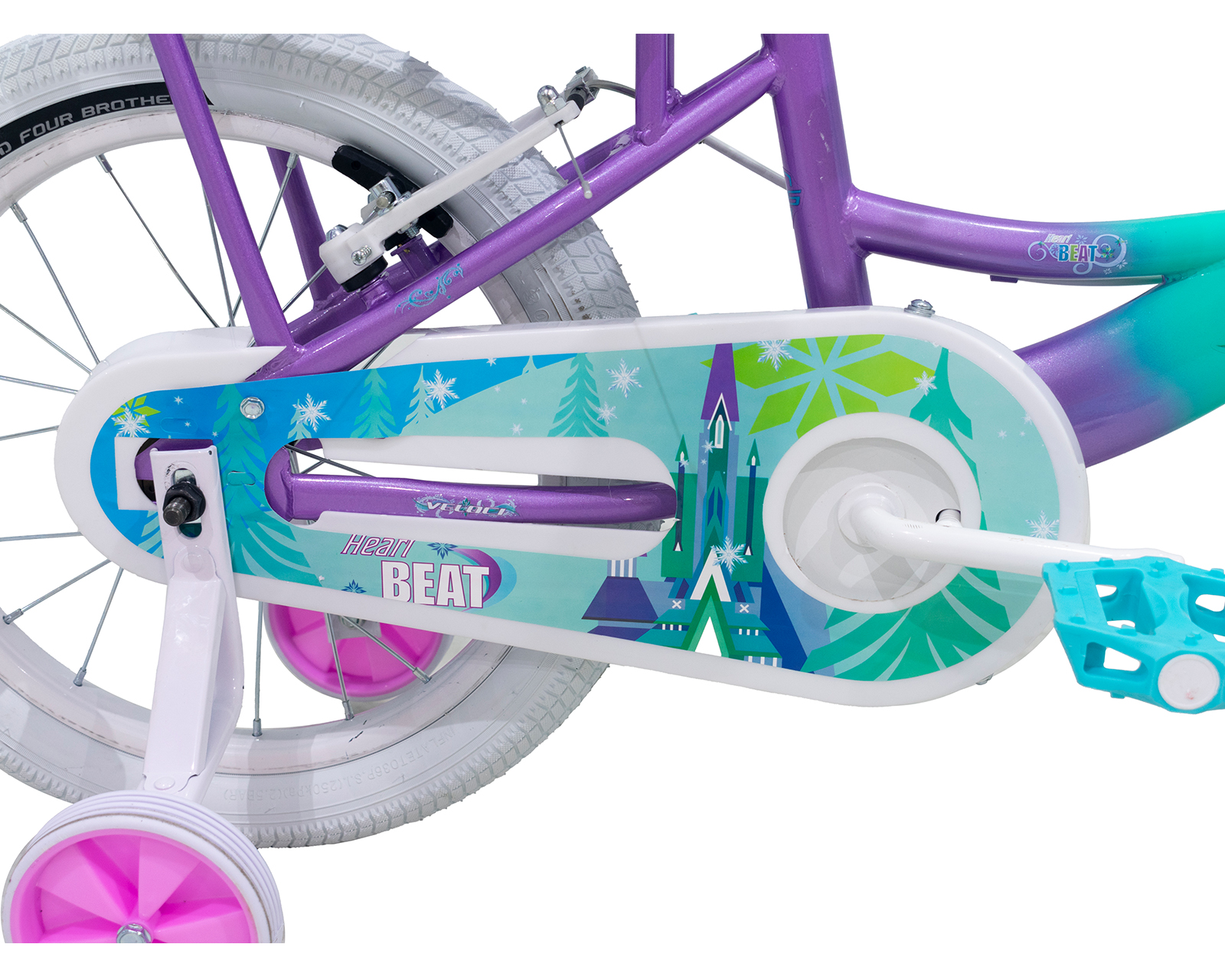 Foto 7 | Bicicleta Veloci Heart Beat Rodada 16 Turqueza