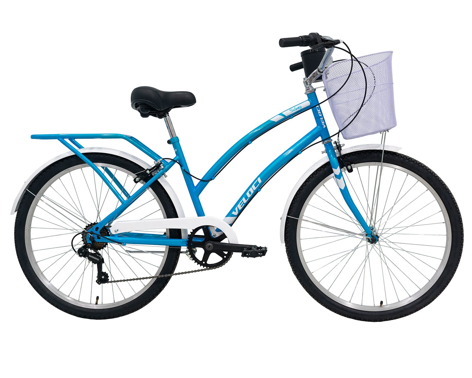 Bicicleta Veloci Sidney City Rodada 26 Azul