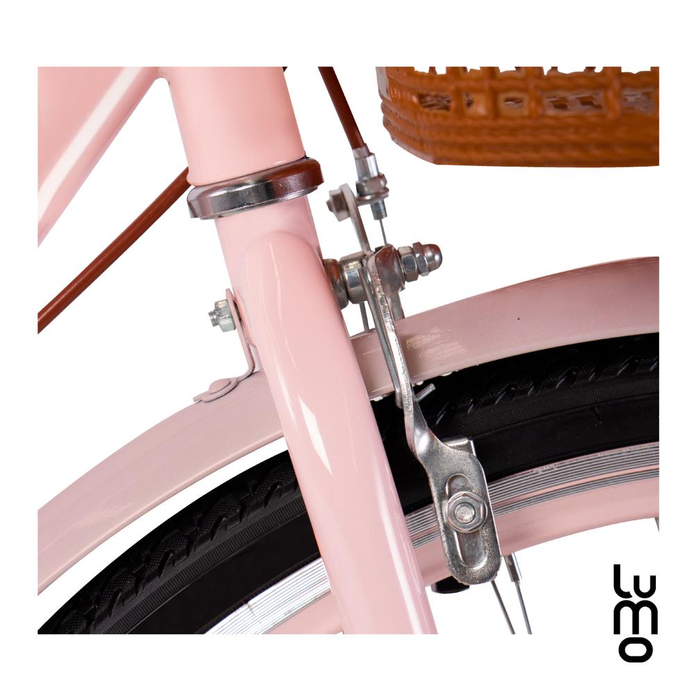 Foto 5 pulgar | Bicicleta Urbana De Paseo R26 Doble Freno Vintage Canastilla