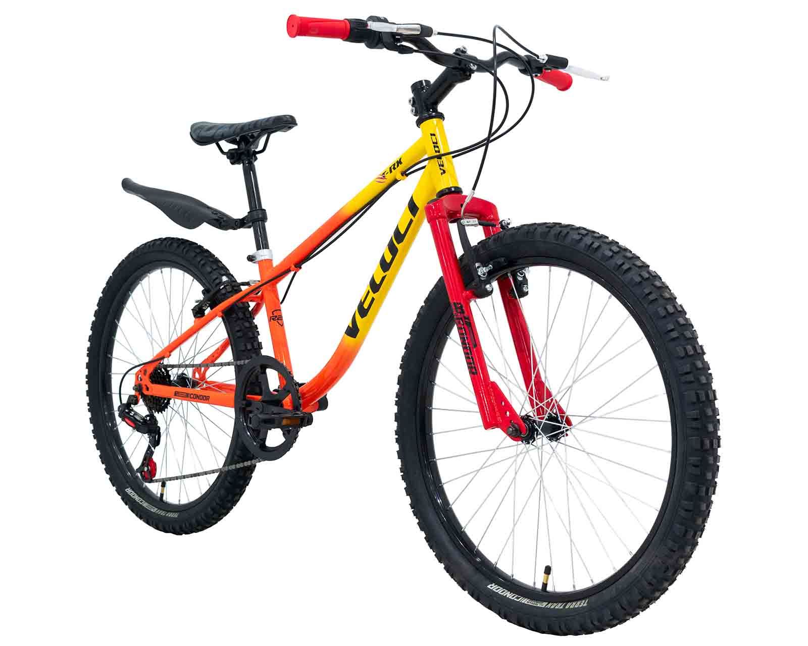 Foto 3 | Bicicleta Veloci Trx Rodada 24 Naranja