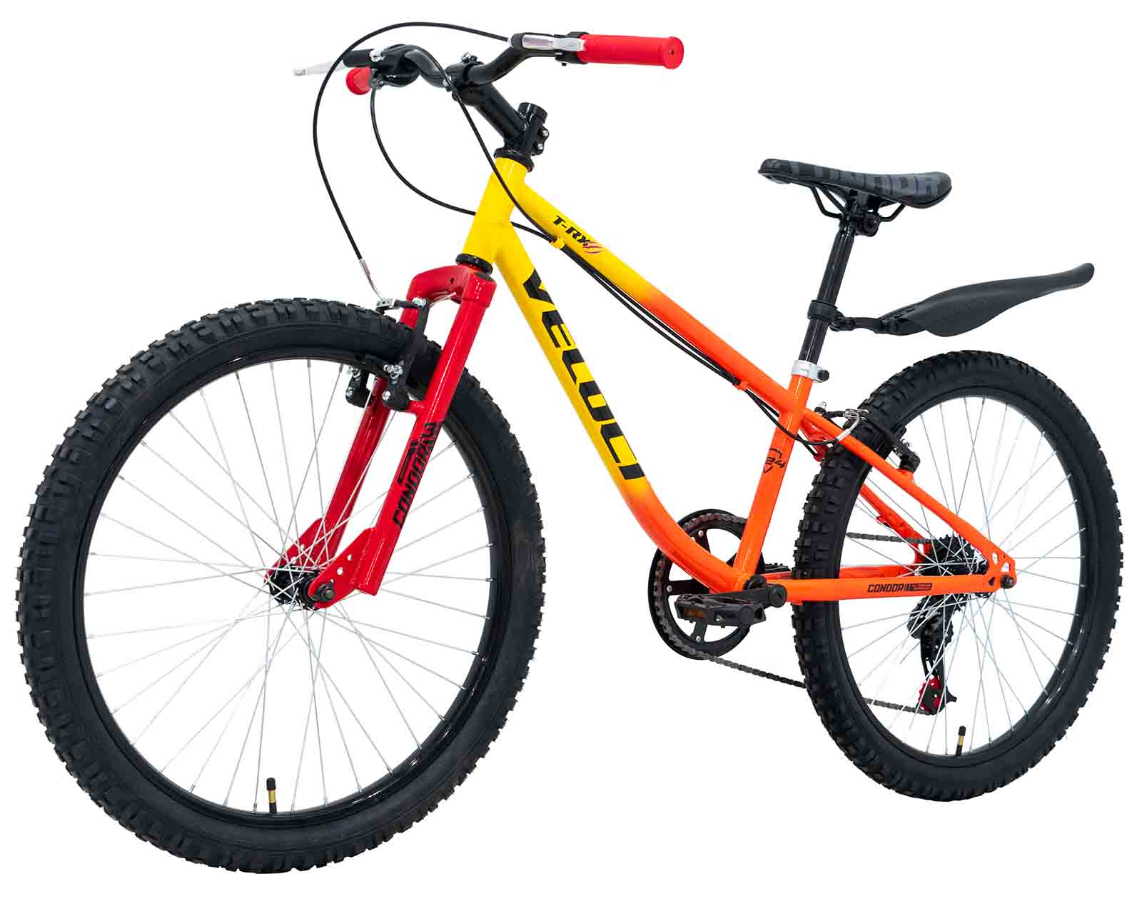 Foto 7 | Bicicleta Veloci Trx Rodada 24 Naranja
