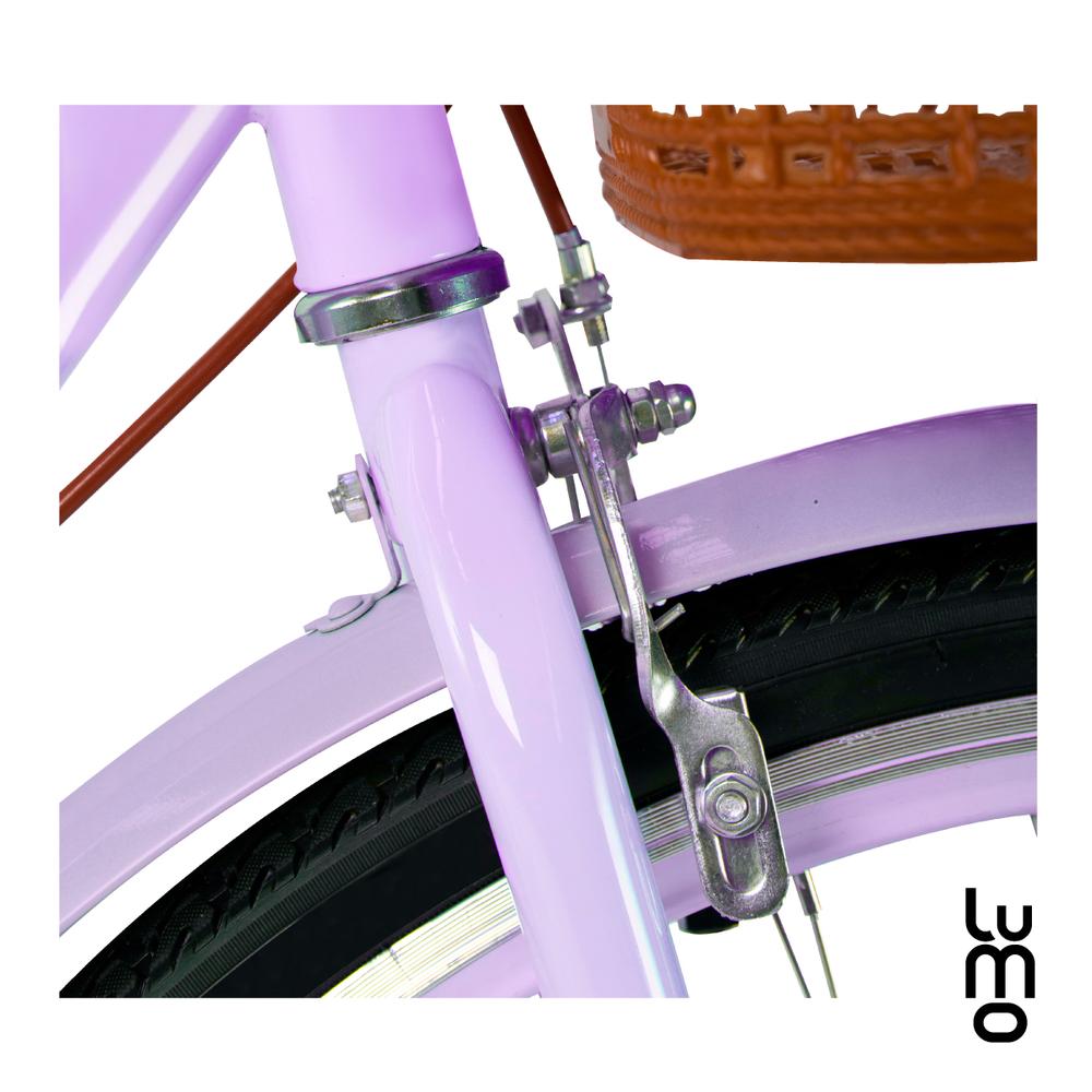 Foto 5 pulgar | Bicicleta Urbana De Paseo R26 Doble Freno Vintage Canastilla