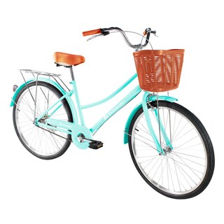 Foto 1 | Bicicleta Urbana Rodada 26 Bluelander Turquesa Con Canasta Para Bicicleta