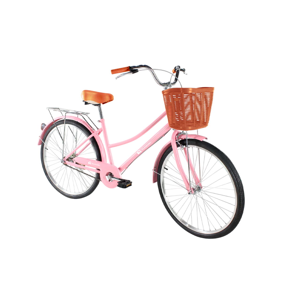 Foto 3 pulgar | Bicicleta Urbana Rodada 29 Bluelander Rosa Con Canasta Para Bicicleta