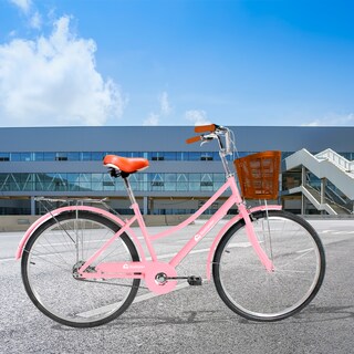 Foto 5 | Bicicleta Urbana Rodada 29 Bluelander Rosa Con Canasta Para Bicicleta
