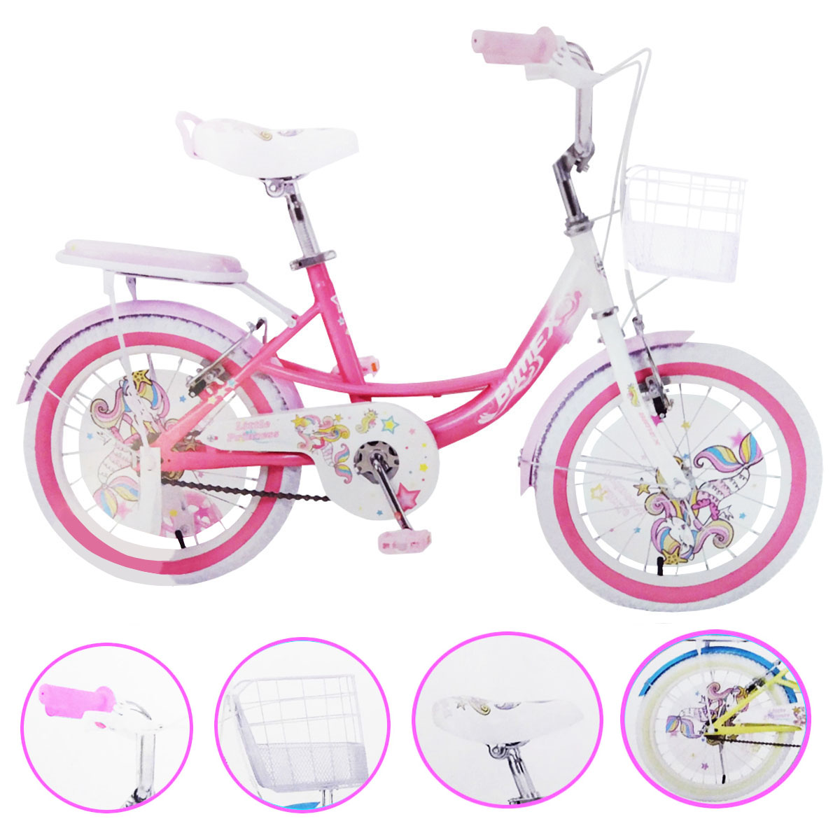 Foto 3 pulgar | Bicicleta Gosa R20 Princess Rosa