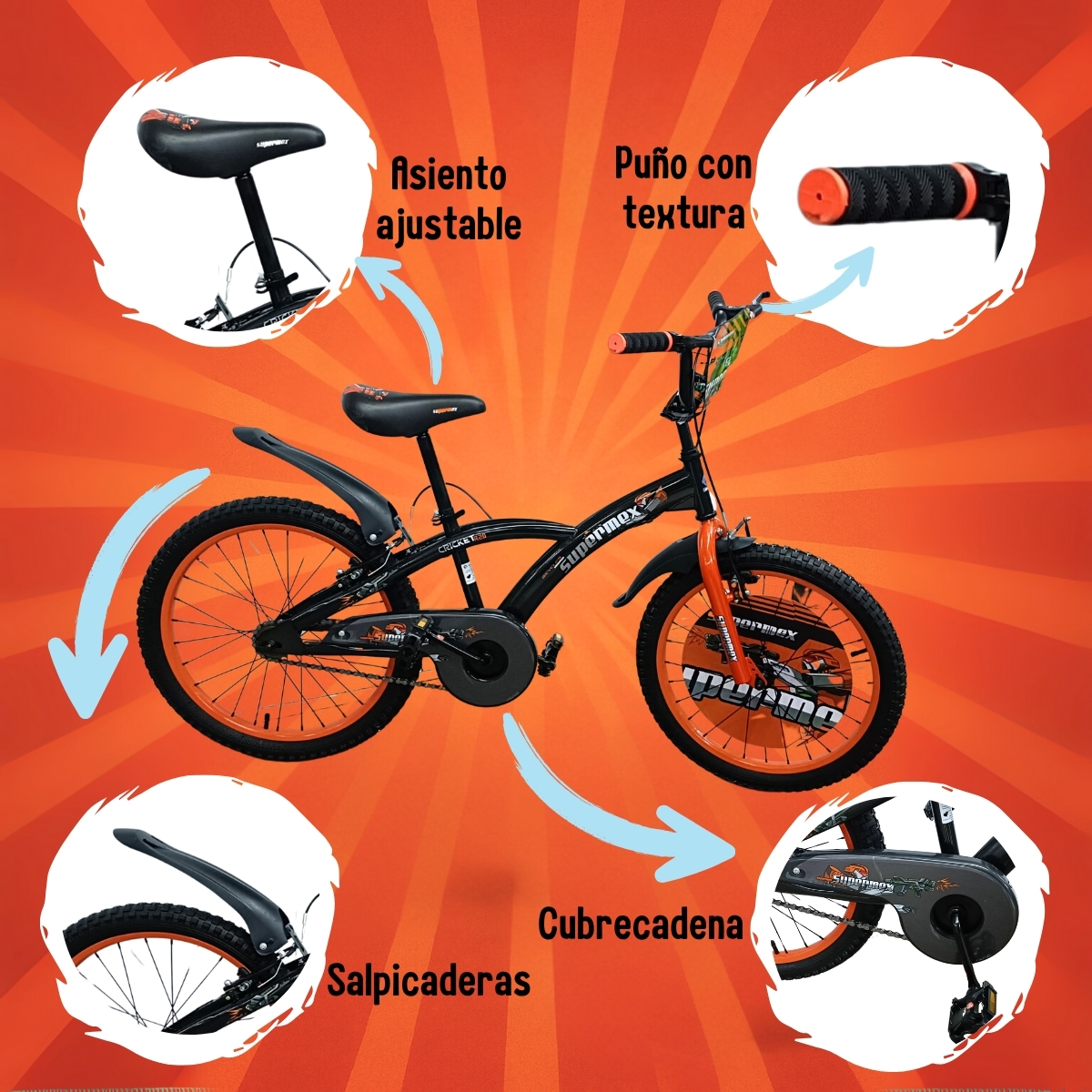 Foto 4 pulgar | Bicicleta Gosa R20 Cricket Negro
