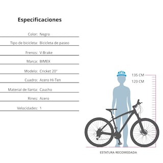 Foto 4 | Bicicleta Gosa R20 Cricket Negro