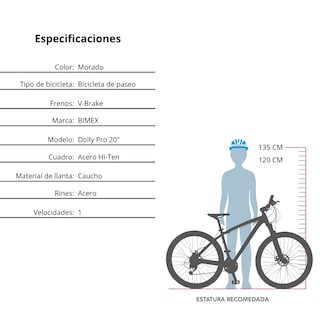 Foto 5 | Bicicleta Gosa R20 Dolly C/luz Y Sonido Morada