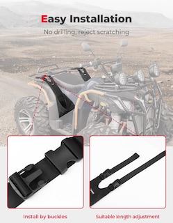 Foto 5 | Estriberas Kemimoto Universales Para Pasajeros Traseros Atv, 2 Unidades - Venta Internacional.