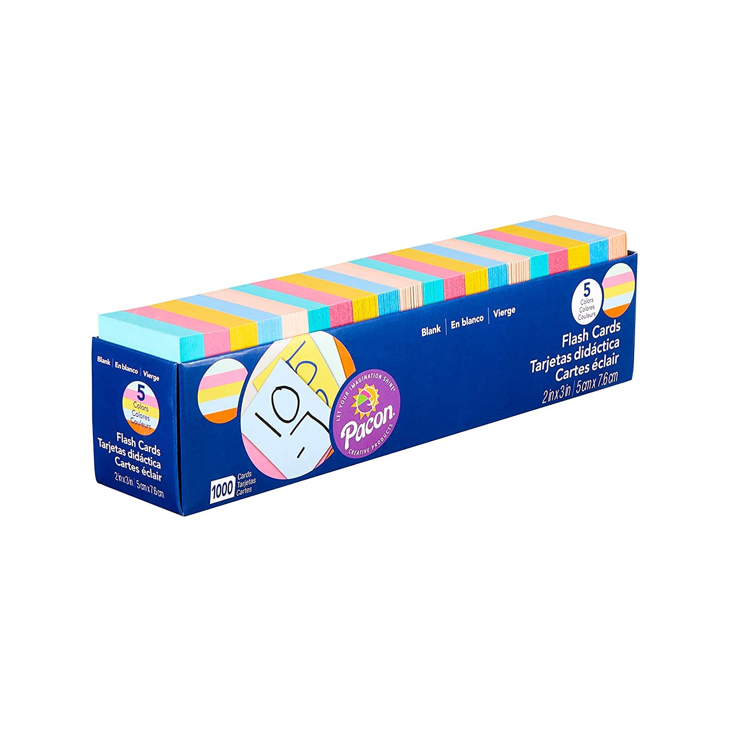 Caja Dispensadora De Tarjetas Flash Scola De 2 X 3 Pulgadas Con 1000 Tarjetas - Venta Internacional.