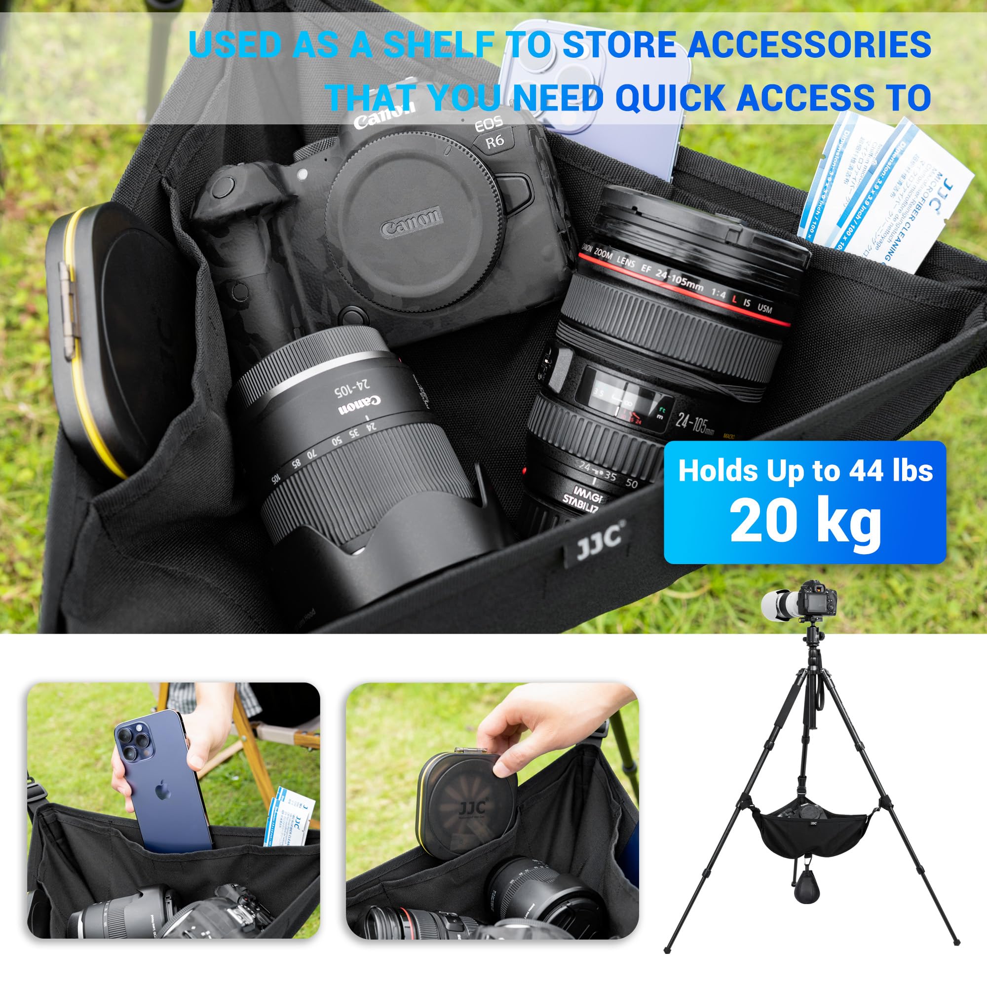 Foto 4 pulgar | Bolsa Con Forma De Trípode Jjc Tsb-m  Resistente  20 Kg De Capacidad - Venta Internacional.