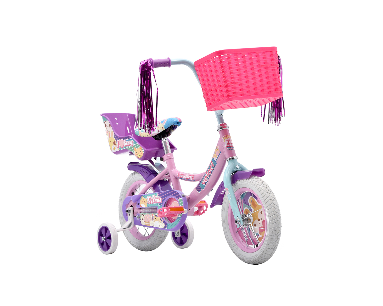 Foto 1 | Bicicleta Veloci Tutti Bunny Rodada 12 color Rosa