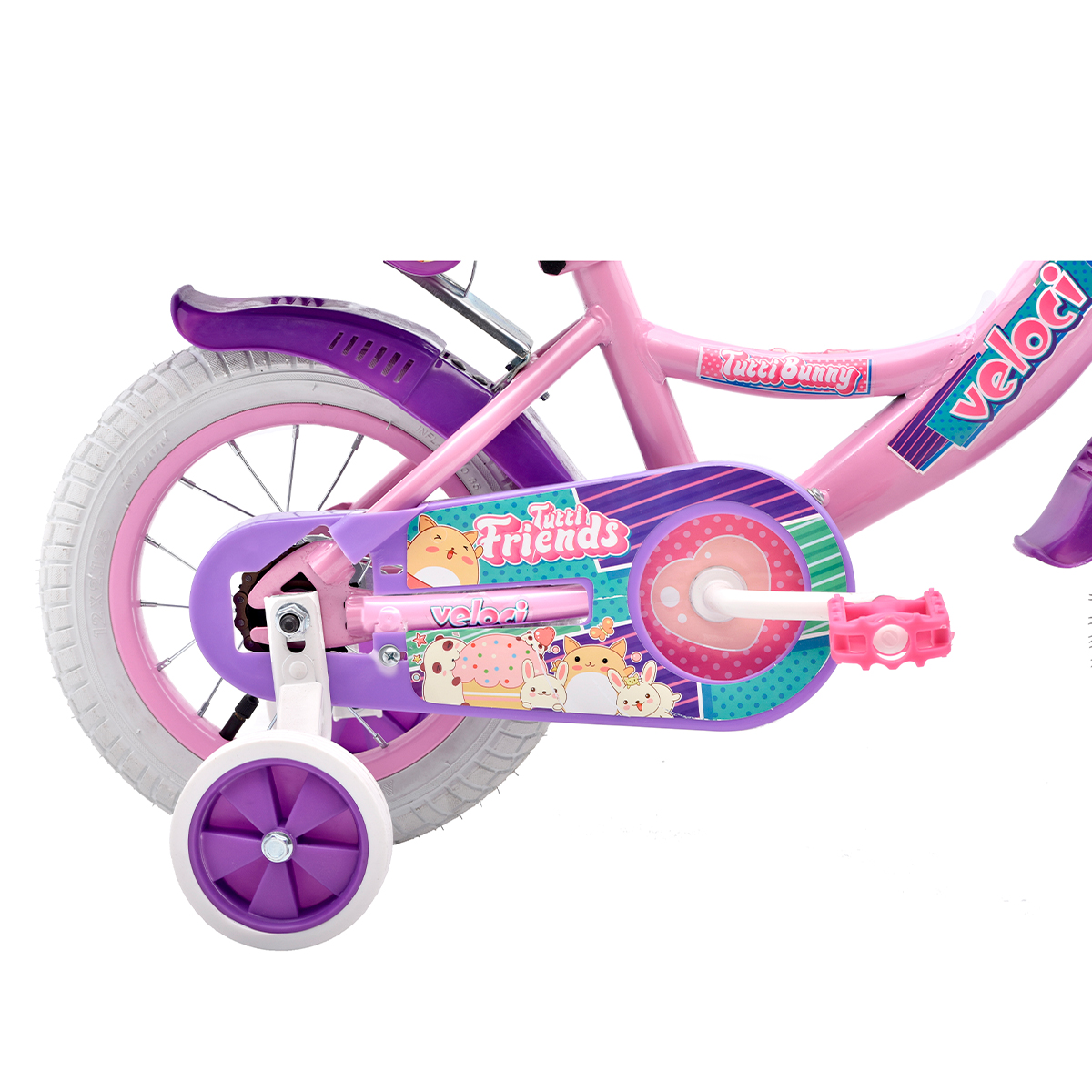 Foto 9 pulgar | Bicicleta Veloci Tutti Bunny Rodada 12 color Rosa