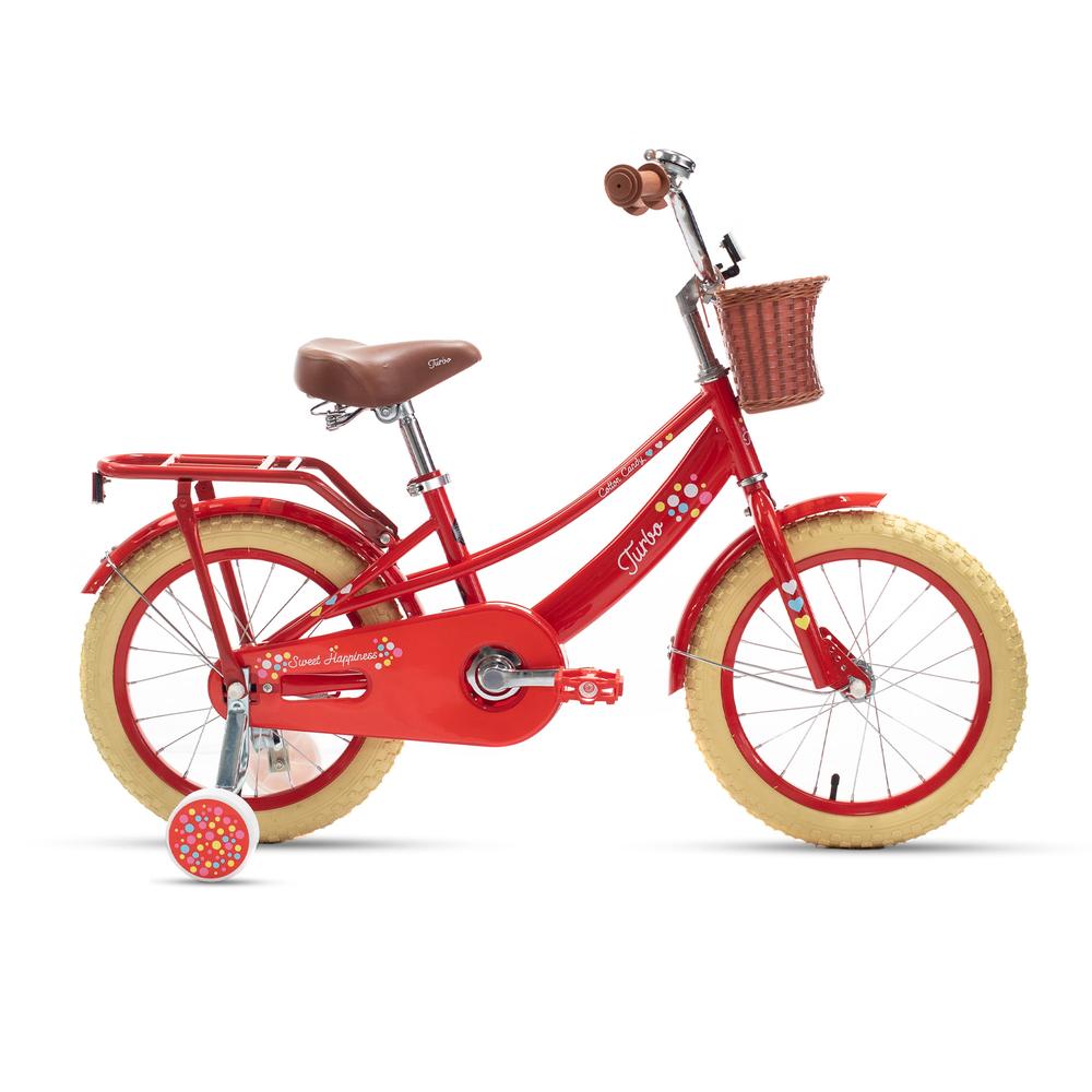 Foto 3 pulgar | Bicicleta Infantil Turbo Cotton Candy R16 color Rojo