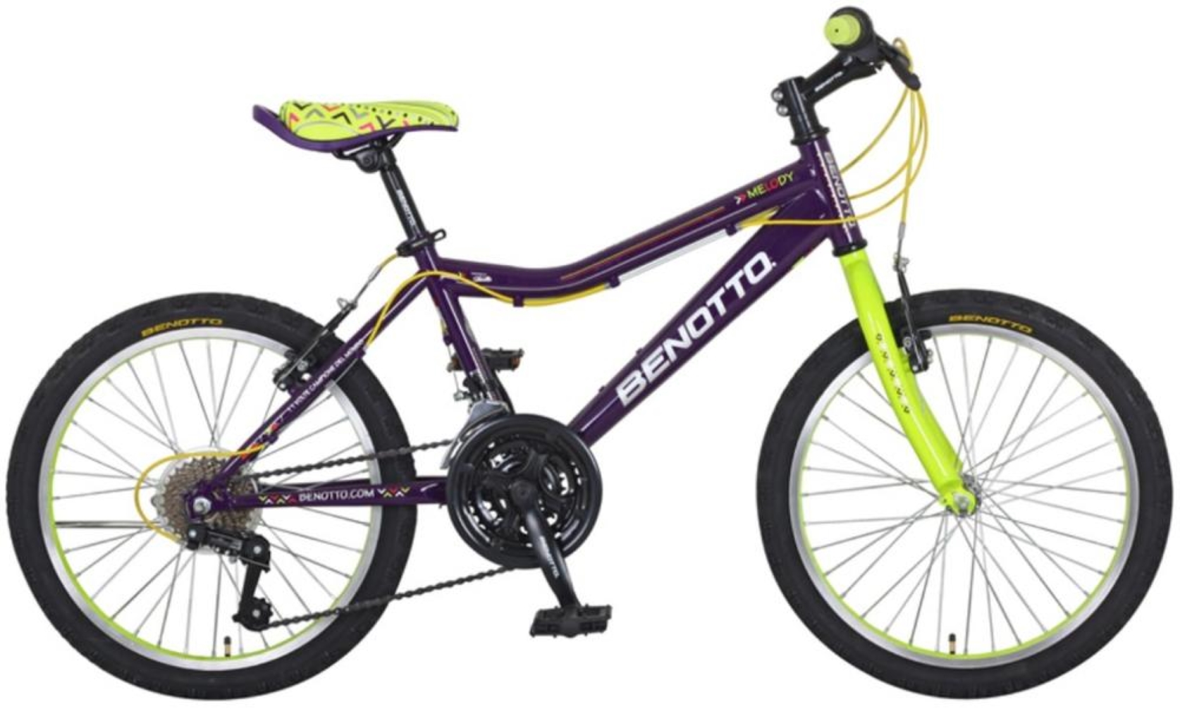 Bicicleta Benotto Montaña Melody R20 con 21 Velocidades para Niña