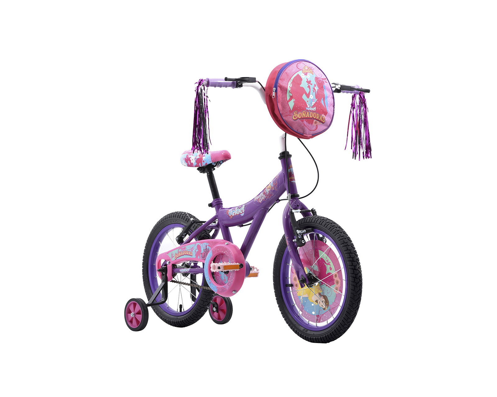 Foto 2 pulgar | Bicicleta Veloci Soñadoras Rodada 16 color Púrpura
