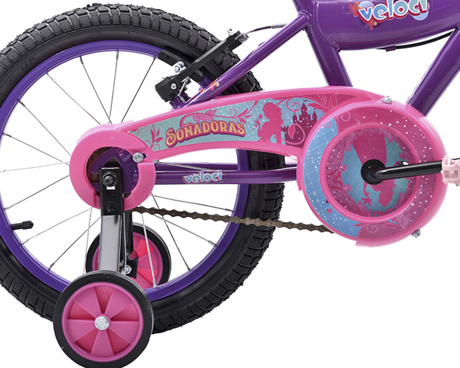Foto 4 pulgar | Bicicleta Veloci Soñadoras Rodada 16 color Púrpura