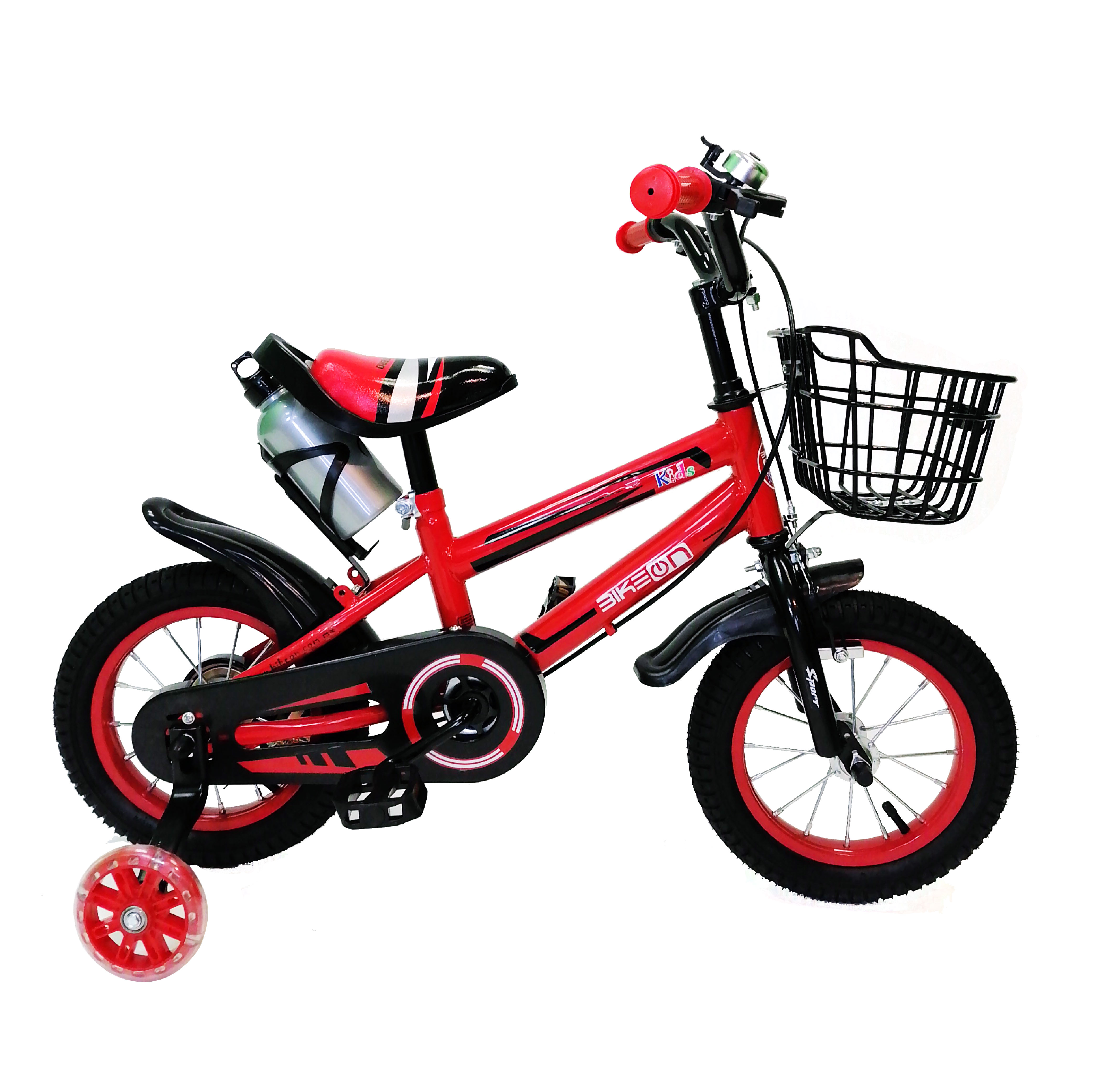 Foto 2 pulgar | Bicicleta para Niños Bikeon Kids color Rojo R12 con Luces en Llantas