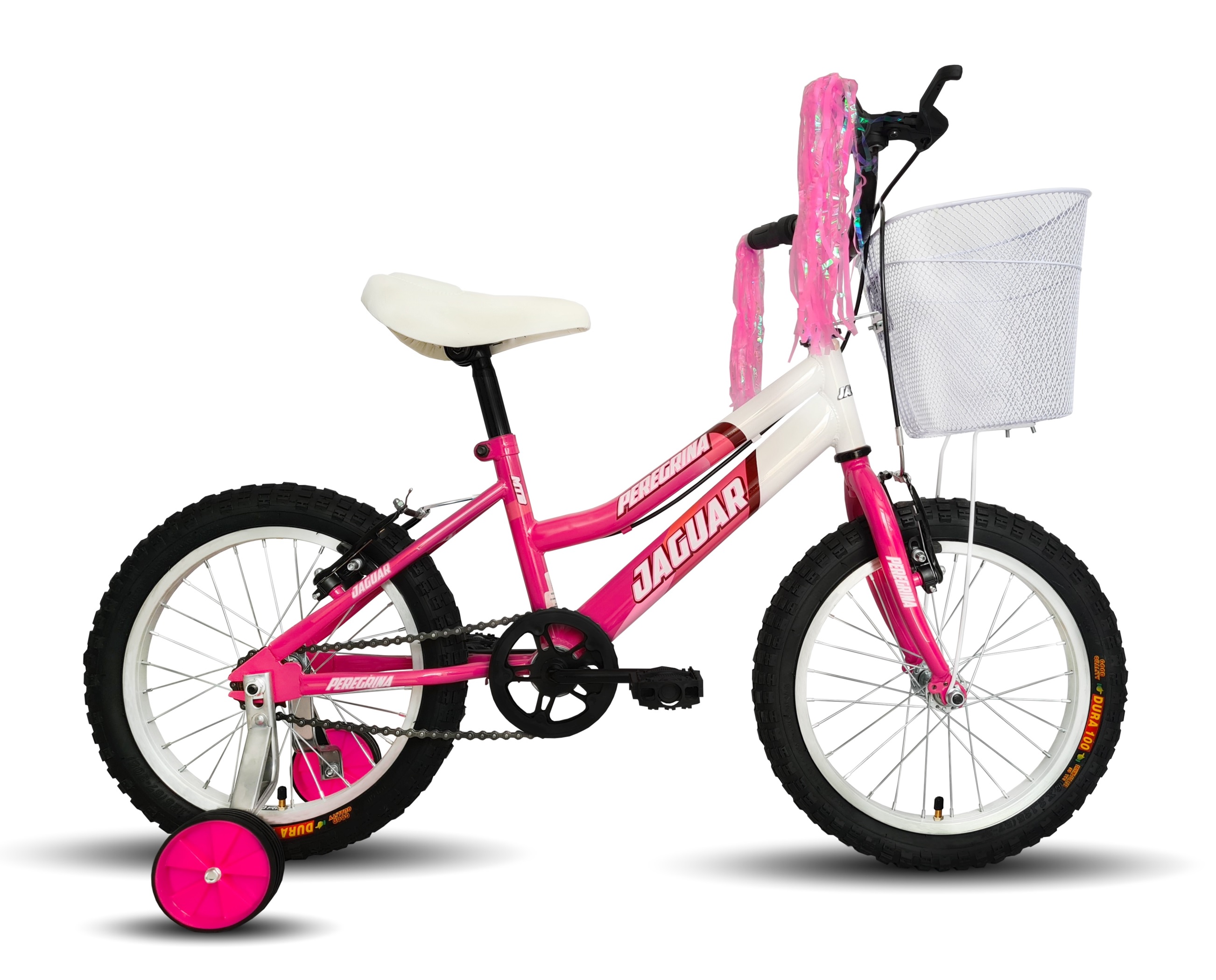 Foto 2 pulgar | Bicicleta Infantil Jaguar Peregrina Rosa Rodada 16 Equipada con Canasta
