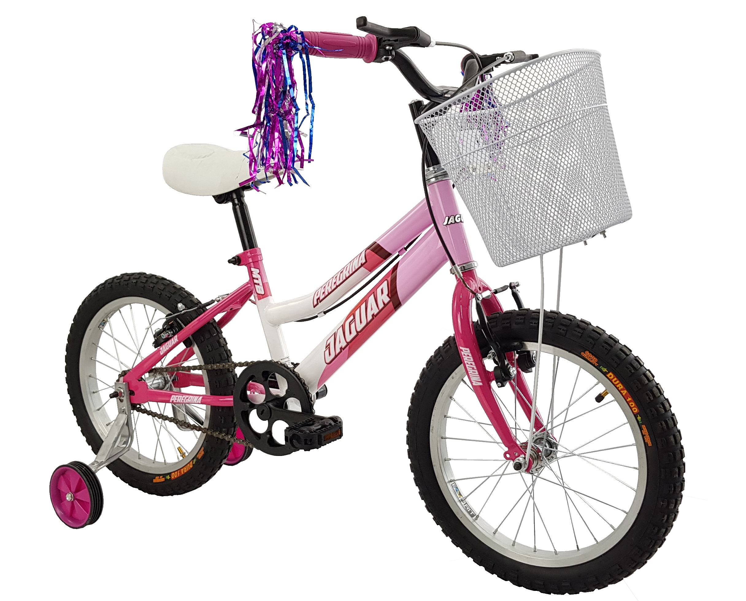 Foto 3 pulgar | Bicicleta Infantil Jaguar Peregrina Rosa Rodada 16 Equipada con Canasta