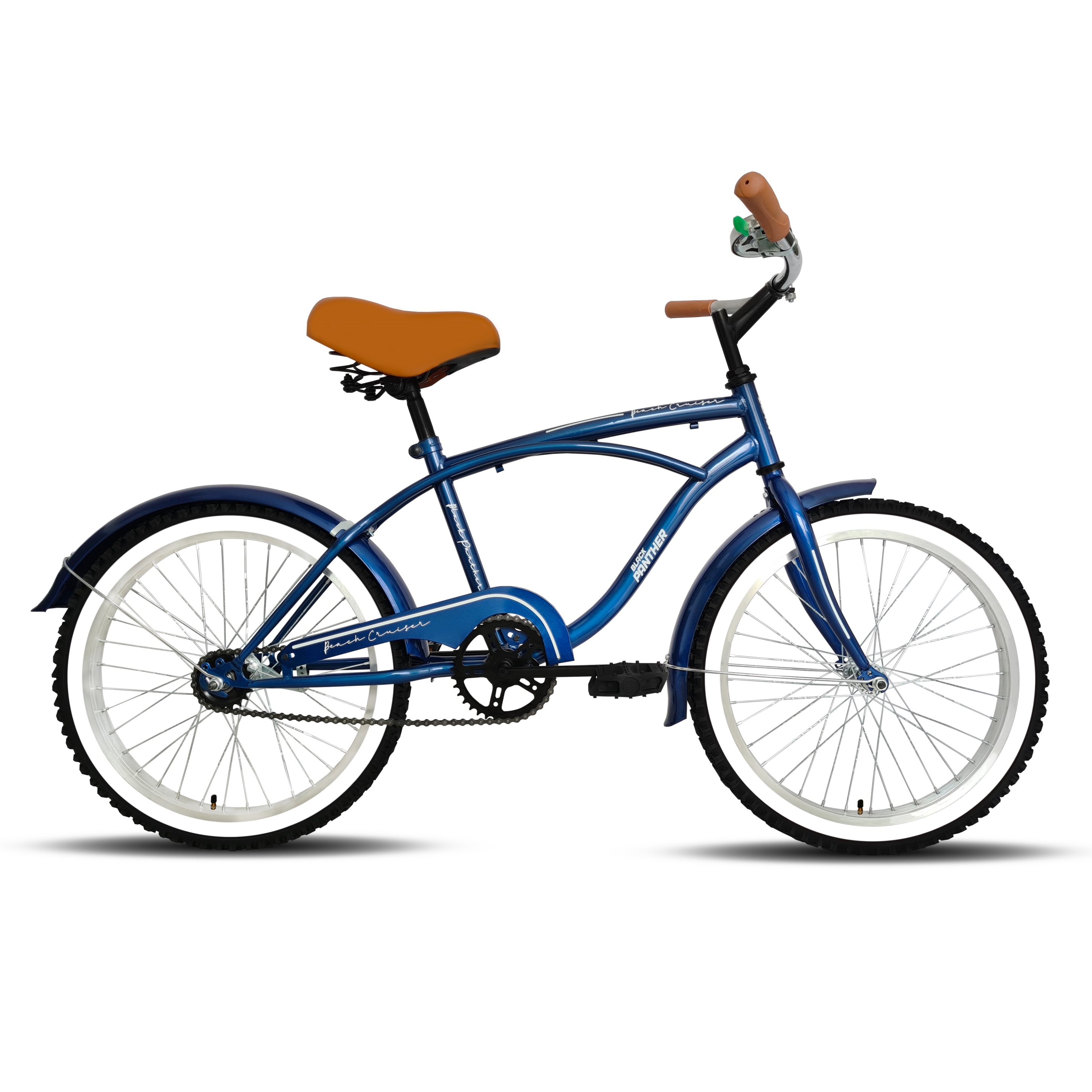 Foto 2 pulgar | Bicicleta Infantil Black Panther Beach Cruiser color Azul Rodada 20