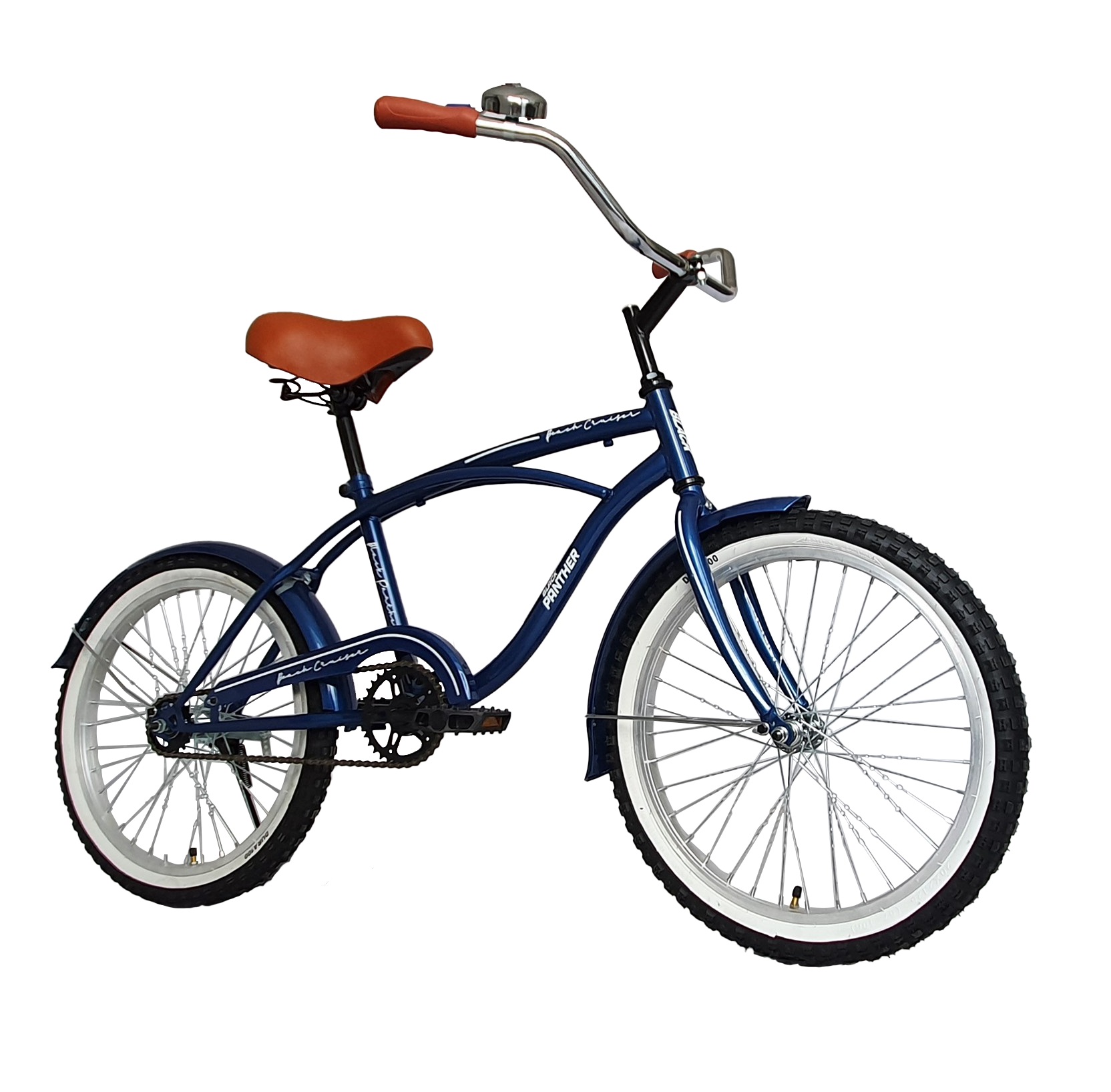 Foto 3 pulgar | Bicicleta Infantil Black Panther Beach Cruiser color Azul Rodada 20