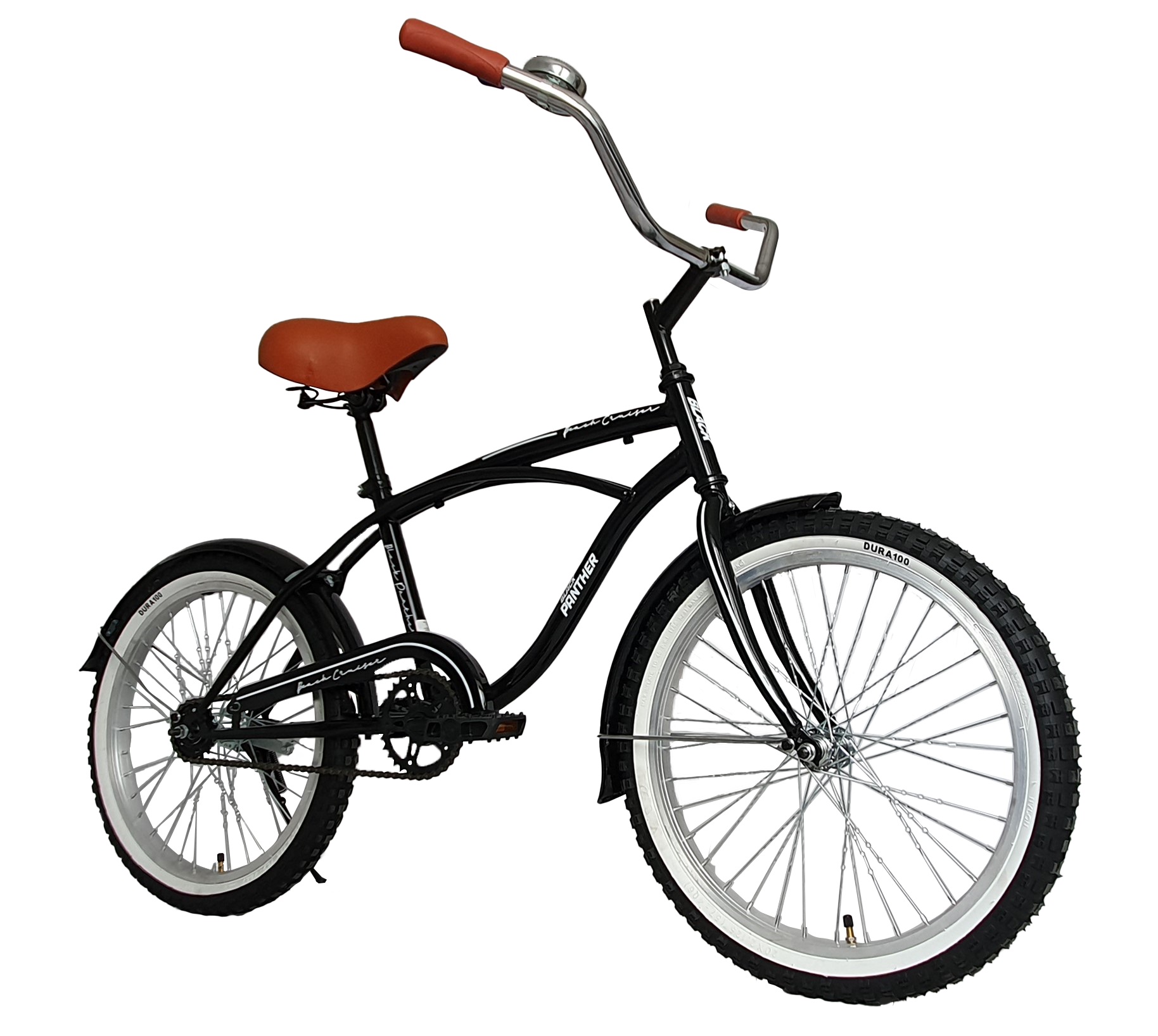 Foto 3 pulgar | Bicicleta Infantil Black Panther Beach Cruiser color Negro Rodada 20