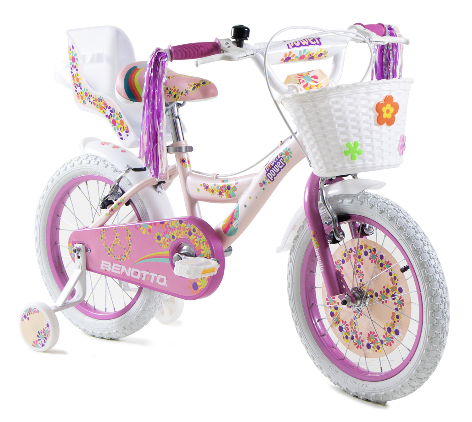 Bicicleta Benotto Cross Flower Power R16 1V Niña Frenos V