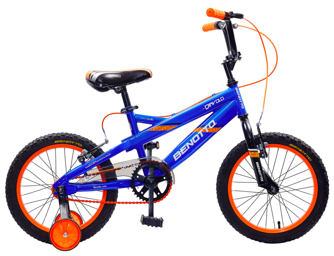 Bicicleta Benotto Cross Diavolo R16 1V con Ruedas Laterales