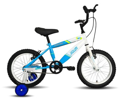 Foto 1 | Bicicleta Jaguar Peregrina Rodada 16 Color Blanco Con Ruedas Entrenadoras