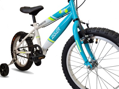 Foto 3 | Bicicleta Jaguar Peregrina Rodada 16 Color Blanco Con Ruedas Entrenadoras