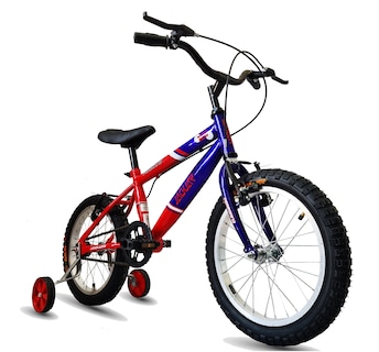 Foto 2 | Bicicleta Jaguar Peregrina Rodada 16 Color Rojo Con Ruedas Entrenadoras