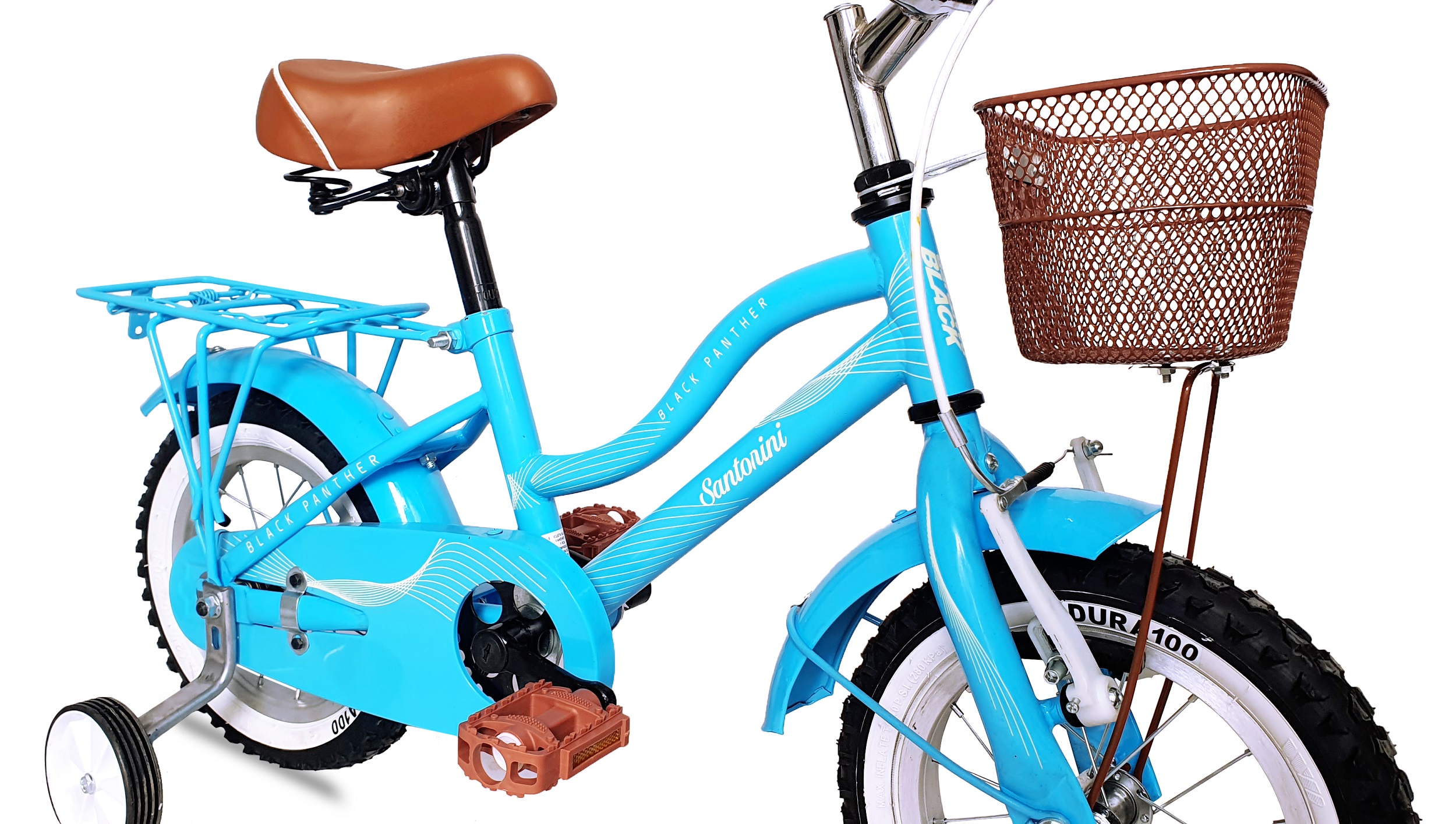 Foto 4 pulgar | Bicicleta Black Panther Santorini Con Canasta 12" color Azul