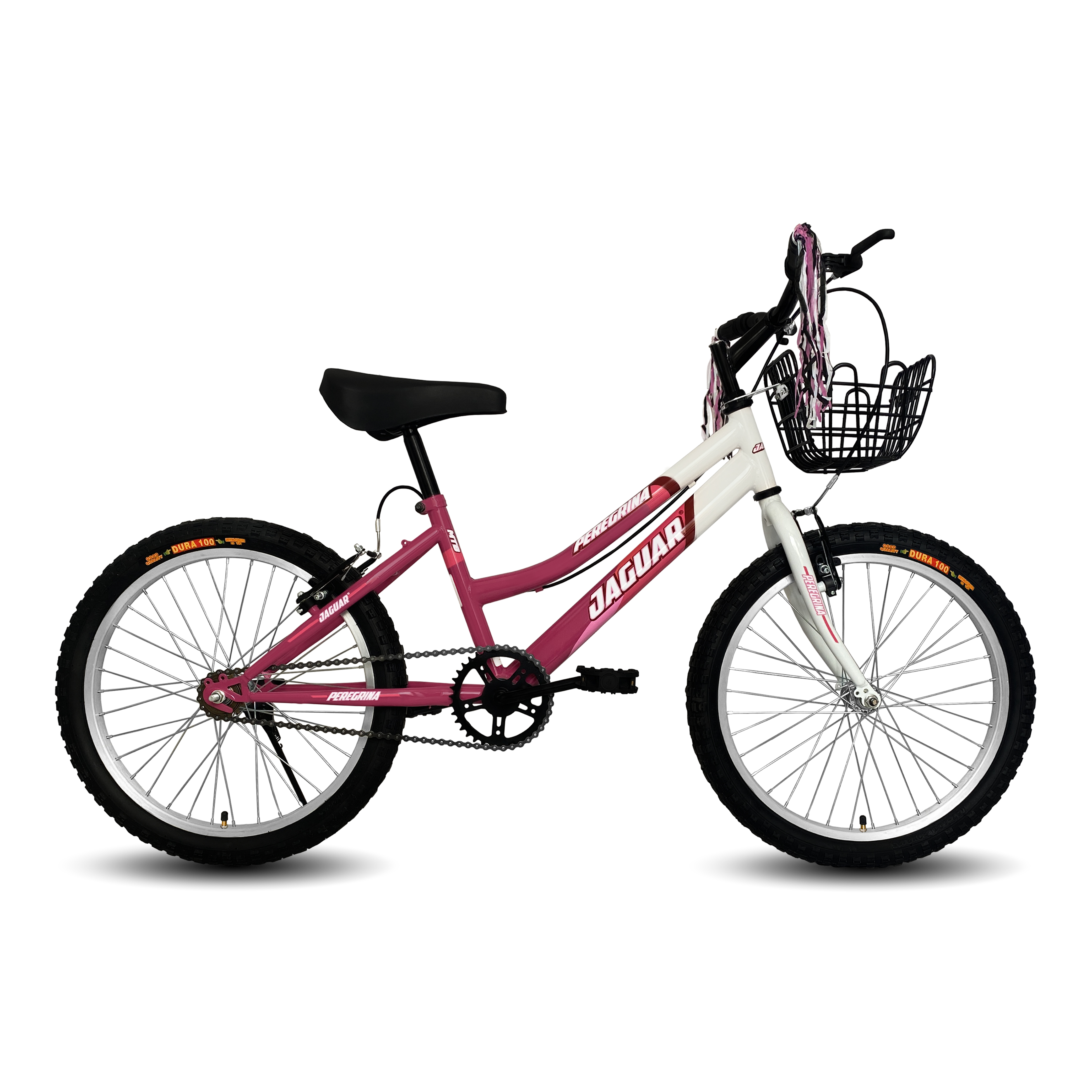 Bicicleta Jaguar Peregrina con Canasta color Rosa