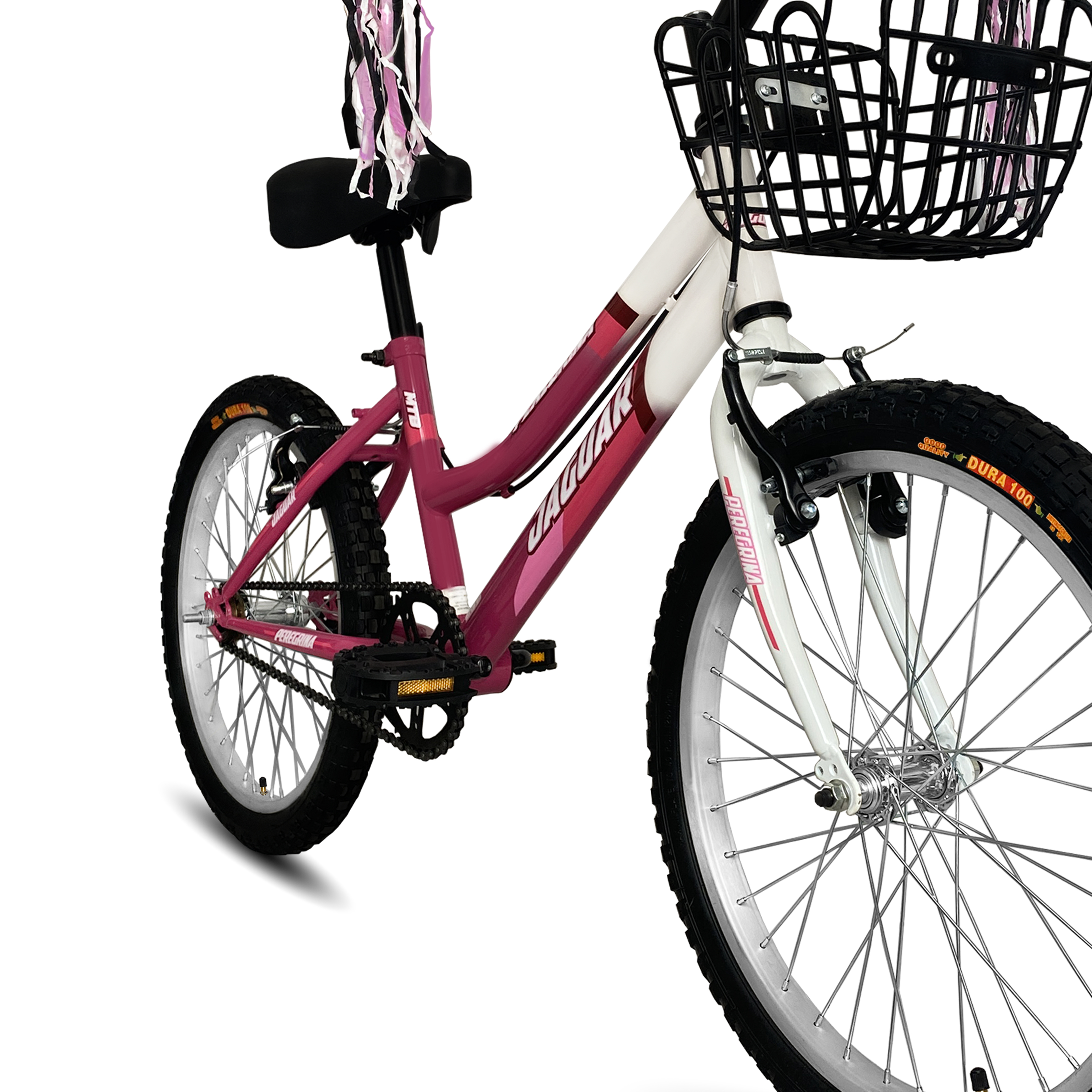 Foto 4 pulgar | Bicicleta Jaguar Peregrina con Canasta color Rosa