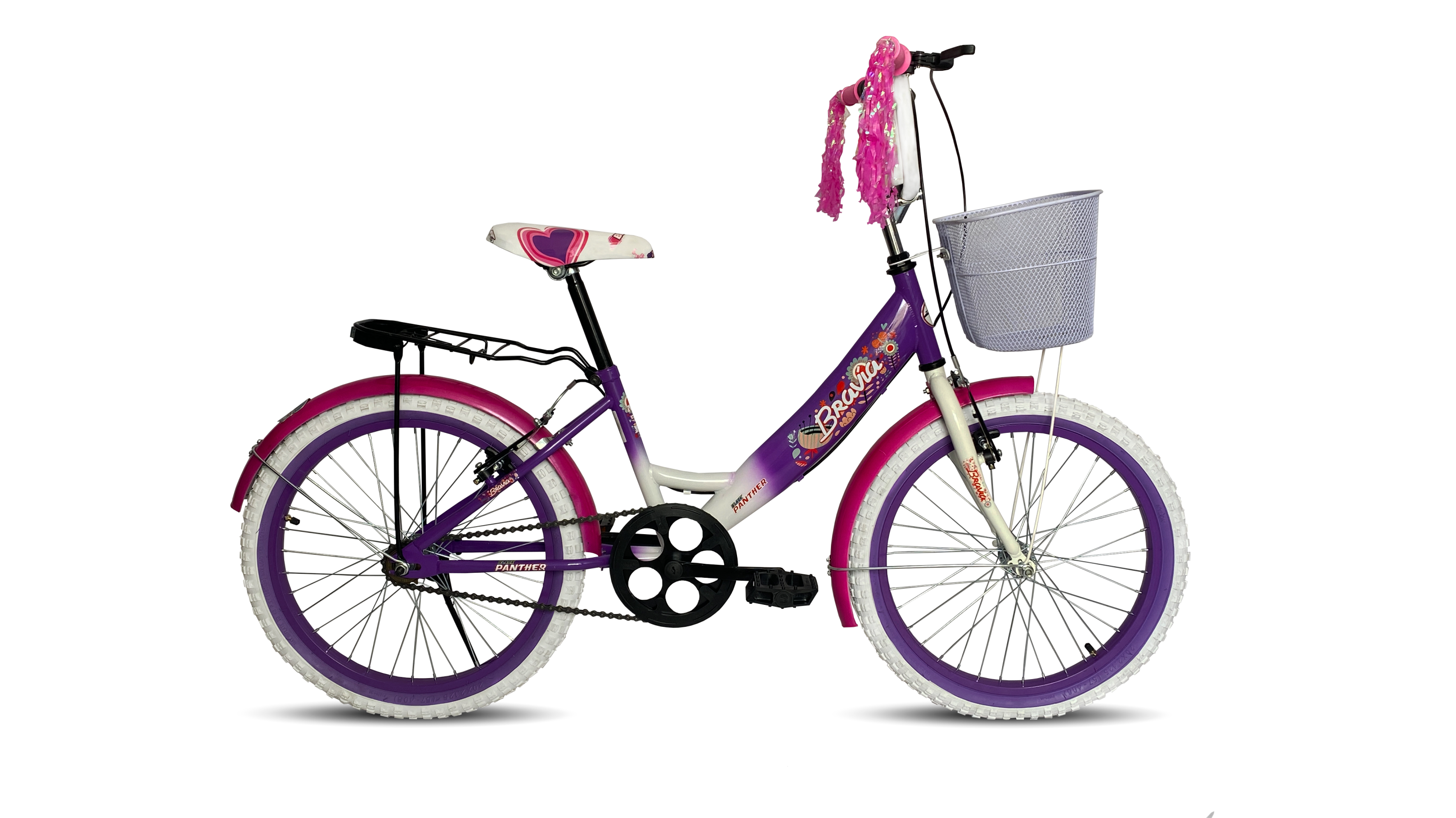 Bicicleta Black Panther Bravia Rodada 20 Equipada color Morado