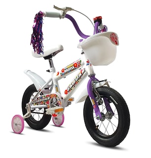 Foto 2 | Bicicleta Jaguar Mini Bravia Rodada 12 Color Blanco Con Llantas Inflables Y Canasta