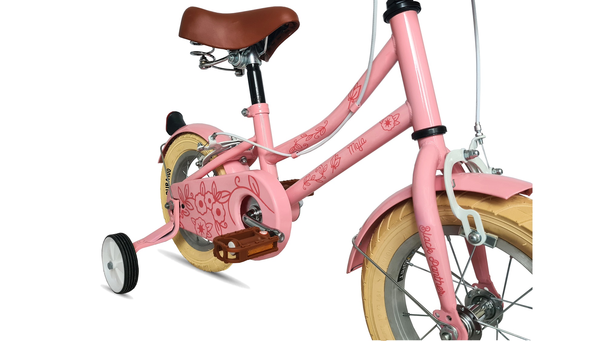 Foto 4 pulgar | Bicicleta Black Panther Maja Rodada 12 color Rosa con Canasta