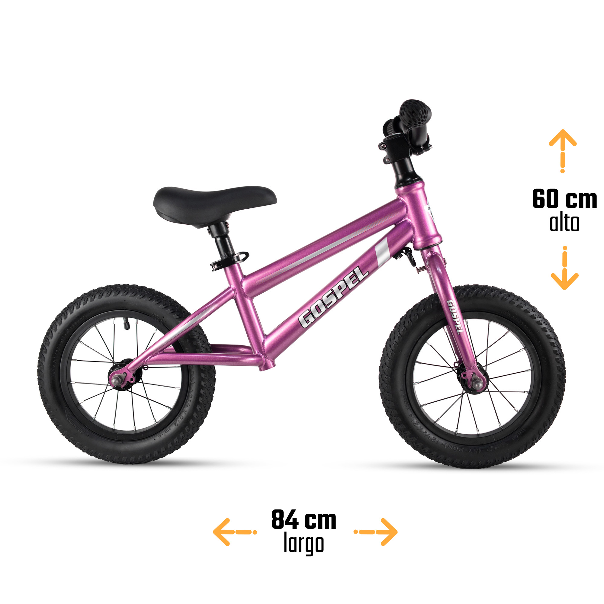 Foto 3 pulgar | Bicicleta Gospel YS749-1 color Rosa R12 Infantil Balance Equilibrio