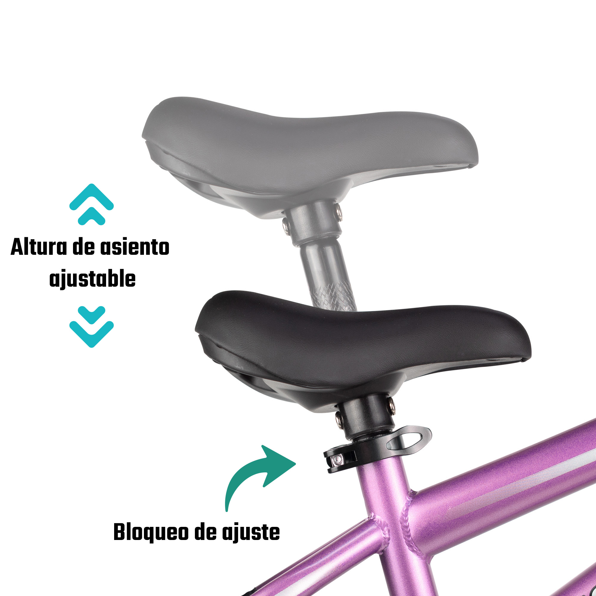 Foto 6 pulgar | Bicicleta Gospel YS749-1 color Rosa R12 Infantil Balance Equilibrio