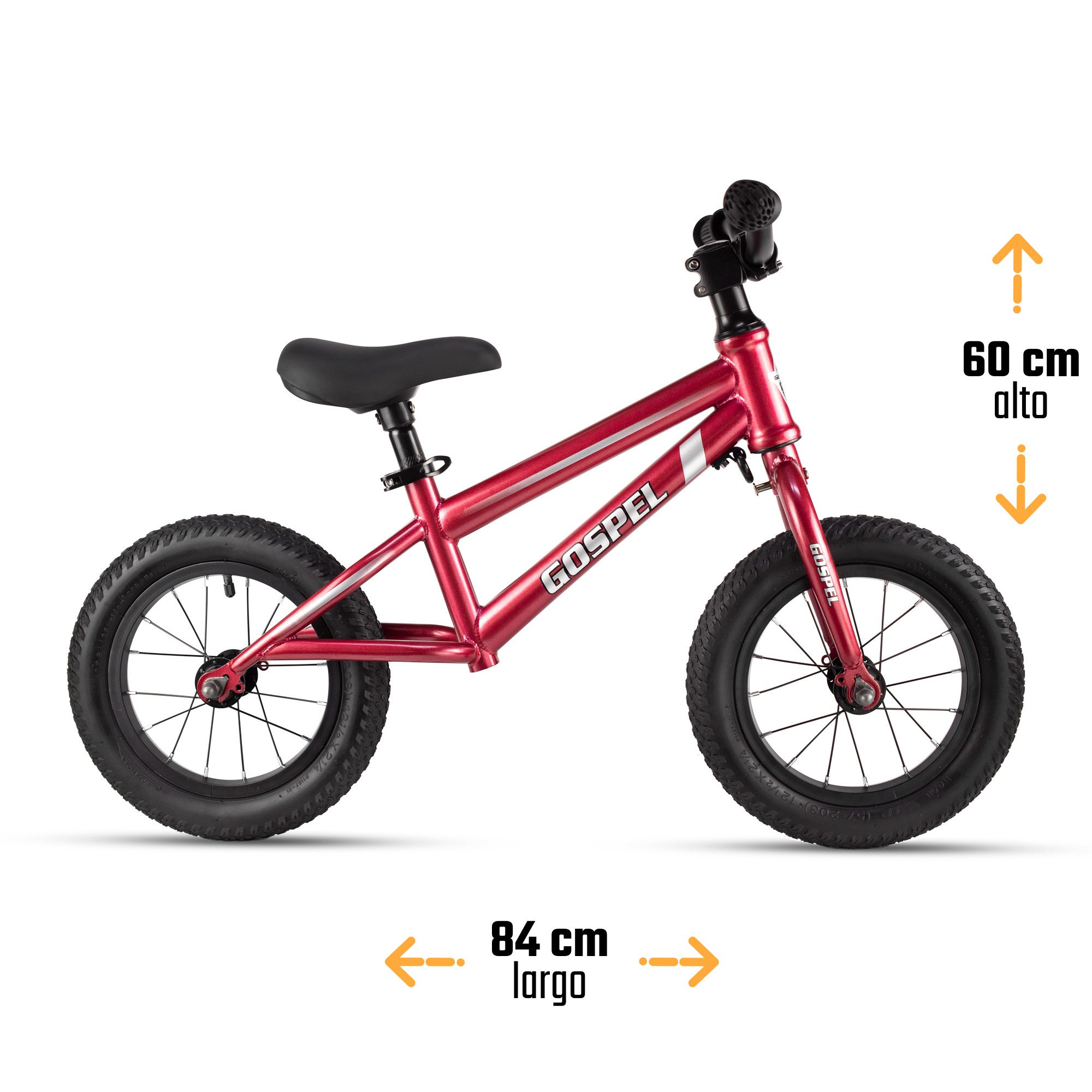 Foto 3 pulgar | Bicicleta Gospel YS751 color Rojo R12 Infantil Balance Equilibrio